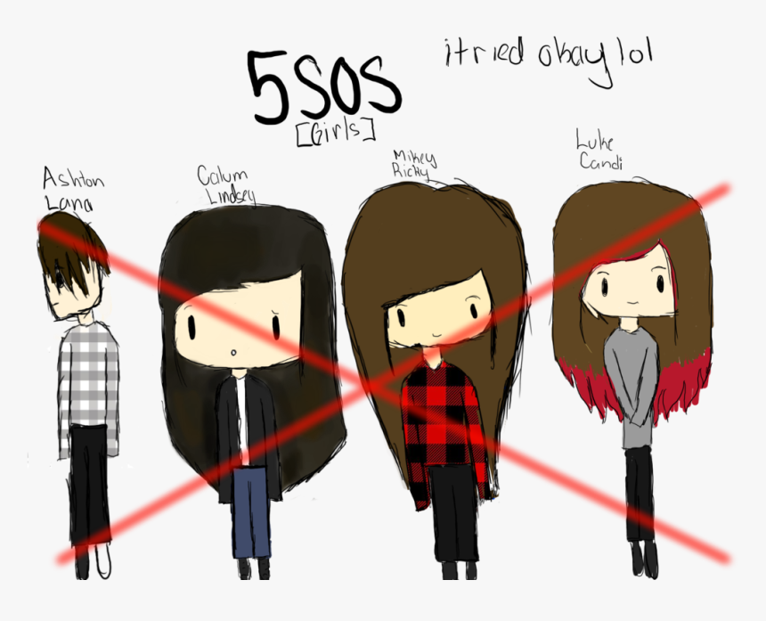 5sos Transparent Drawing - 5sos Transparent, HD Png Download, Free Download