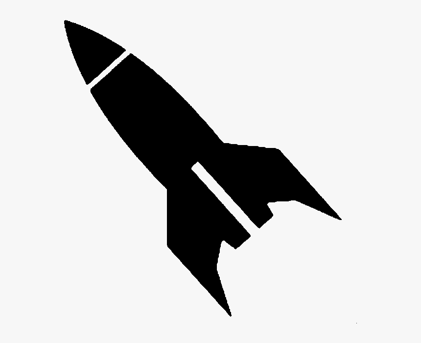 Rocket Ship Emblem Bo- - Rocket Clip Art Black And White, HD Png