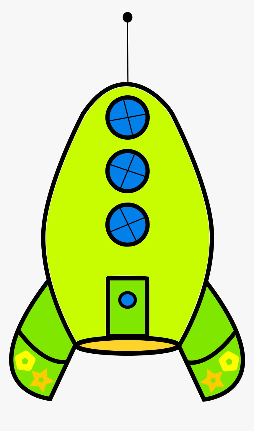 Free Simple Lime Green Rocket - Rocket Launch Computer Png, Transparent Png, Free Download