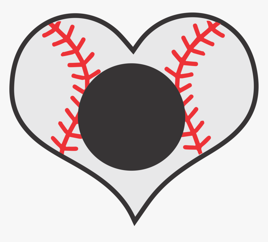 Clipart Heart Baseball, HD Png Download, Free Download