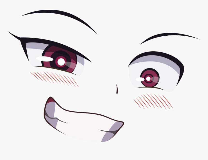 Free Png Download Anime Eyes And Blush Png Images Background - Anime Girl Face Transparent, Png Download, Free Download