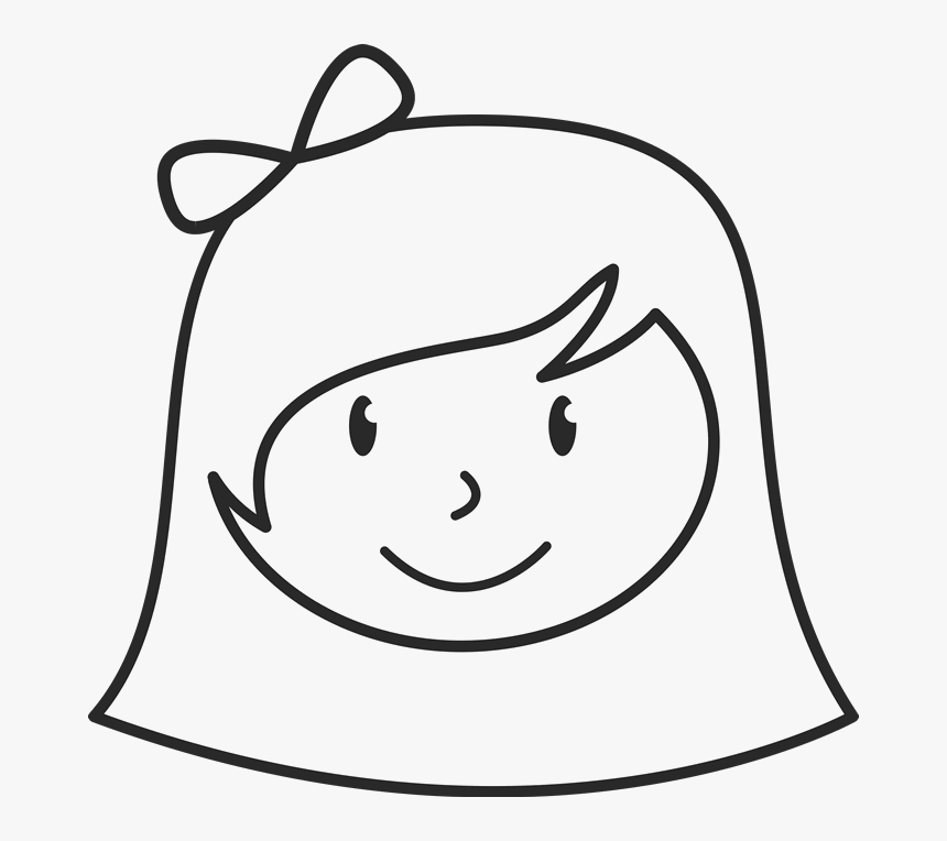 Stick Figure Face Png - Stick Figure Girl Face, Transparent Png, Free Download