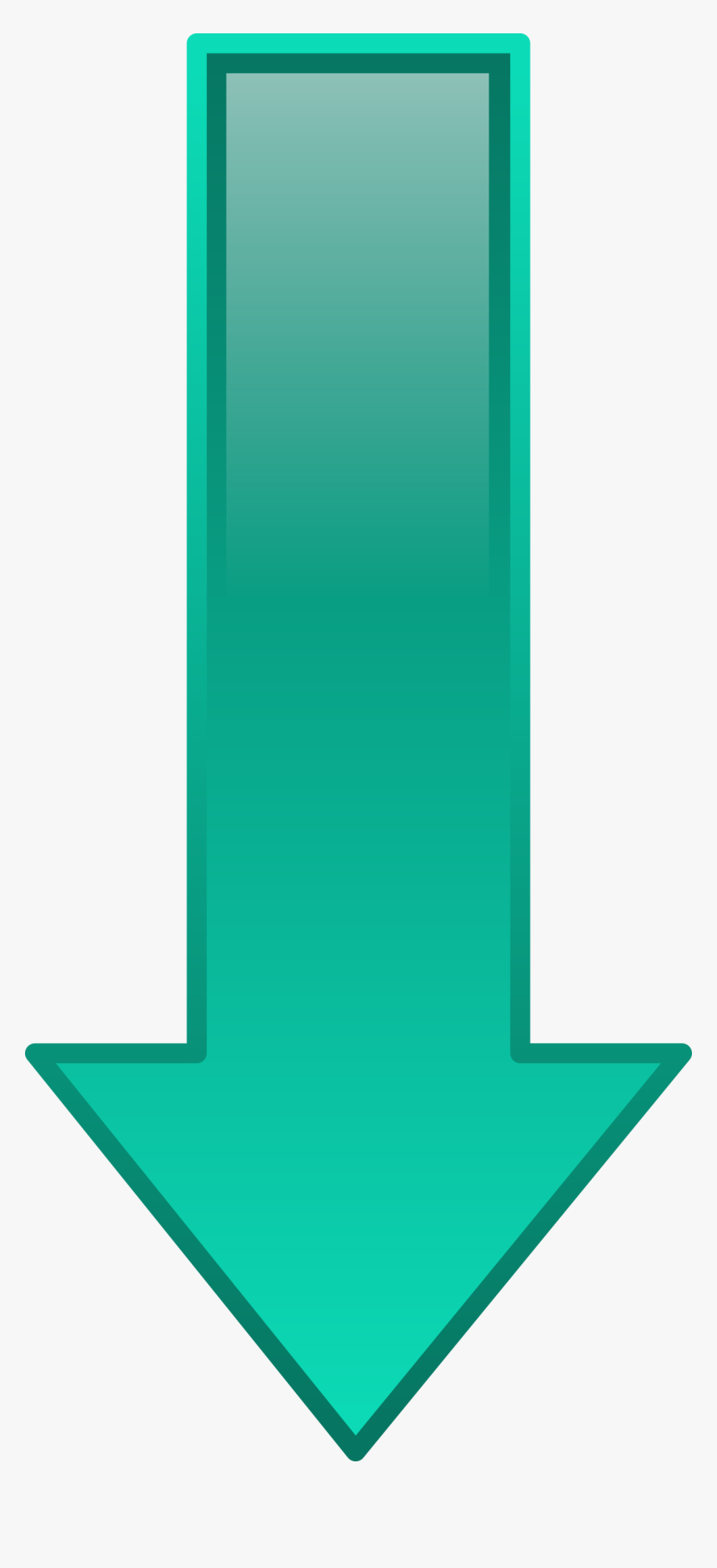 Arrow Down Cyan Clip Arts - Green Down Arrow Gif, HD Png Download, Free Download