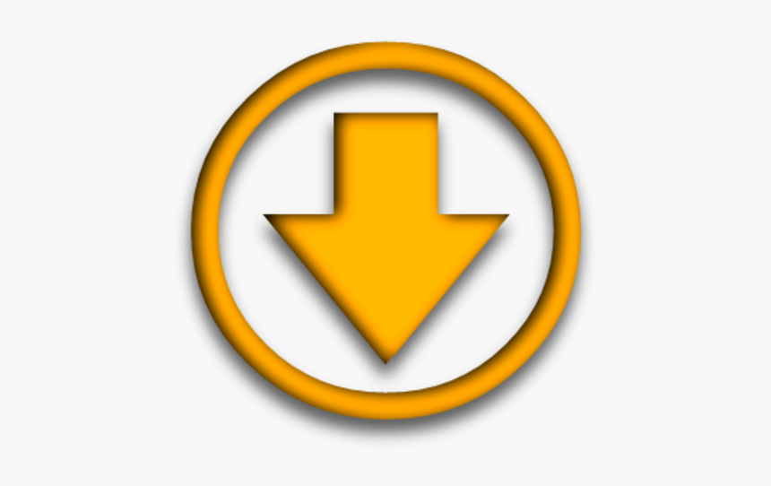 Arrow Pointing Down Yellow, HD Png Download, Free Download