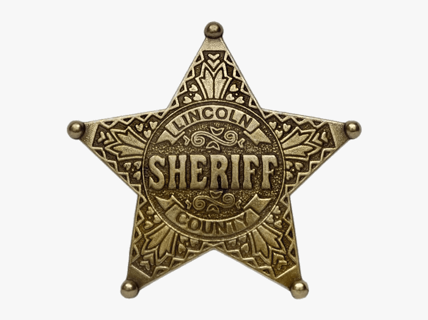 Lincoln County Sherrif"s Badge - Wild West Sheriff Star, HD Png Download, Free Download