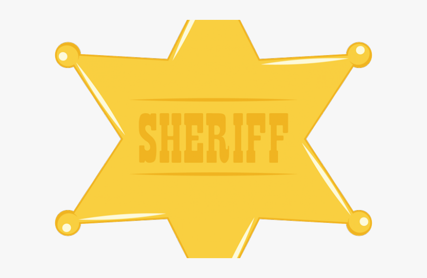 Cowgirl Clipart Sheriff Badge - Clip Art Transparent Background Sheriff Badge, HD Png Download, Free Download