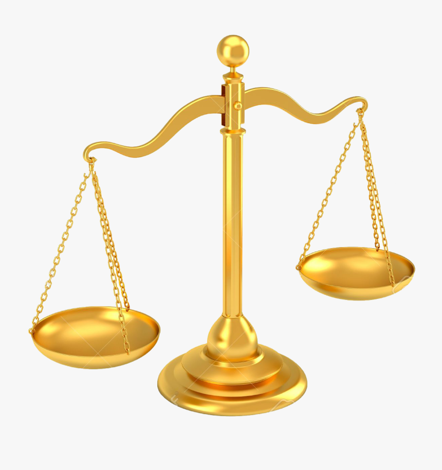Scales Png - Gold Scales Of Justice Png, Transparent Png, Free Download