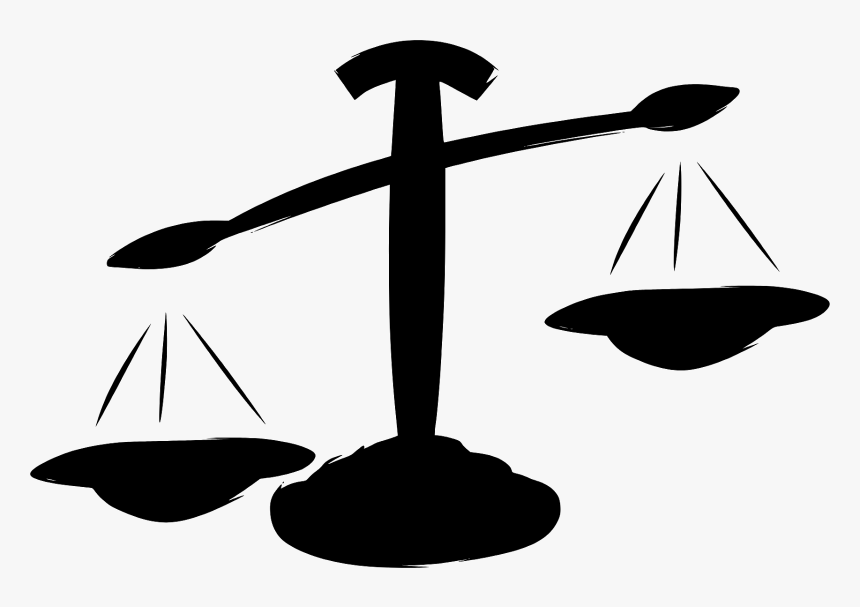 Balance Cartoon Black And White Free, HD Png Download, Free Download