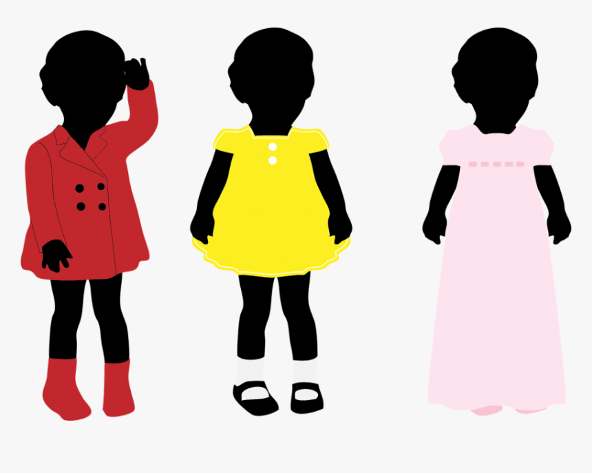 Silhouette Child Girl Woman Female - Kids Clothing Vector Png, Transparent Png, Free Download