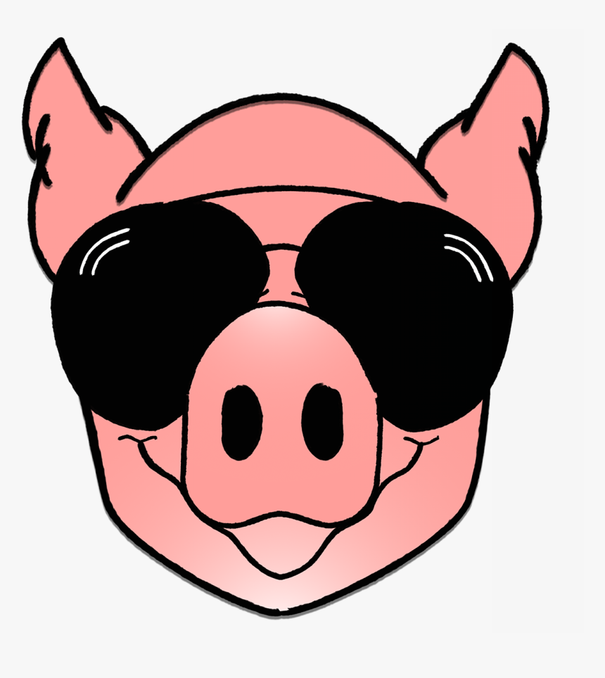 Clipart Pig With Sunglasses, HD Png Download, Free Download
