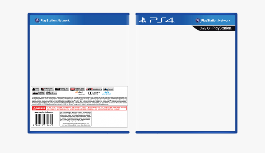 Ps4 Game Case Transparent, HD Png Download, Free Download