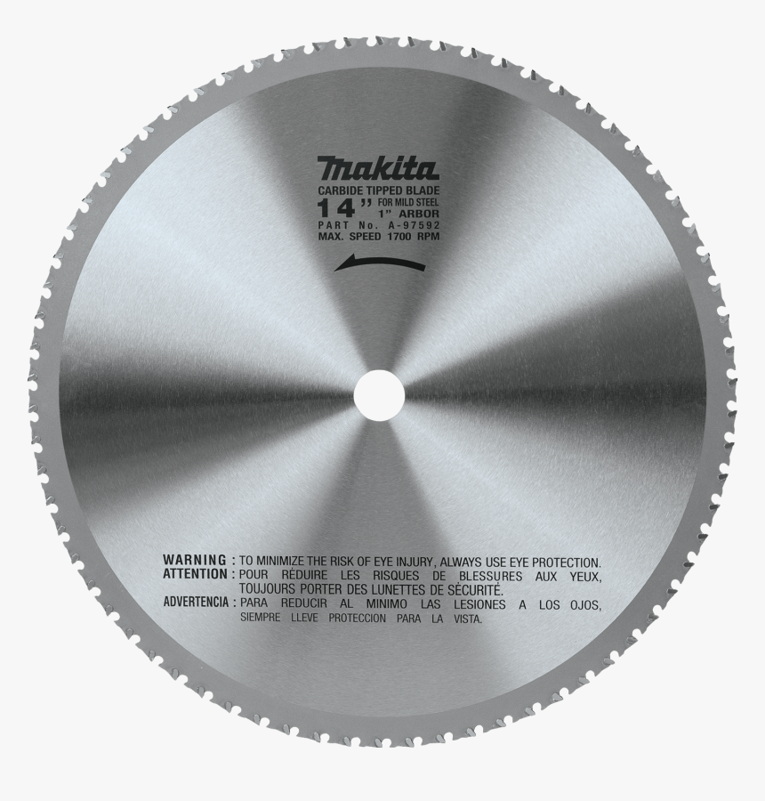 A-97592 - Makita Metal Cutting Saw Blade 14, HD Png Download, Free Download