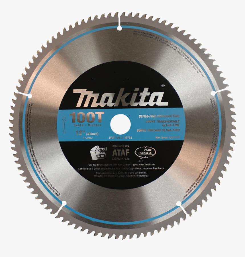 Transparent Saw Blade Png - Makita 12 Saw Blade, Png Download, Free Download