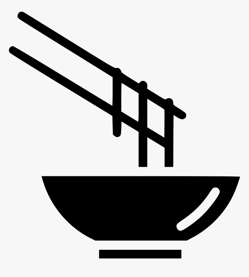 Transparent Bowl Clipart Black And White - Chinese Food Icon Png, Png Download, Free Download
