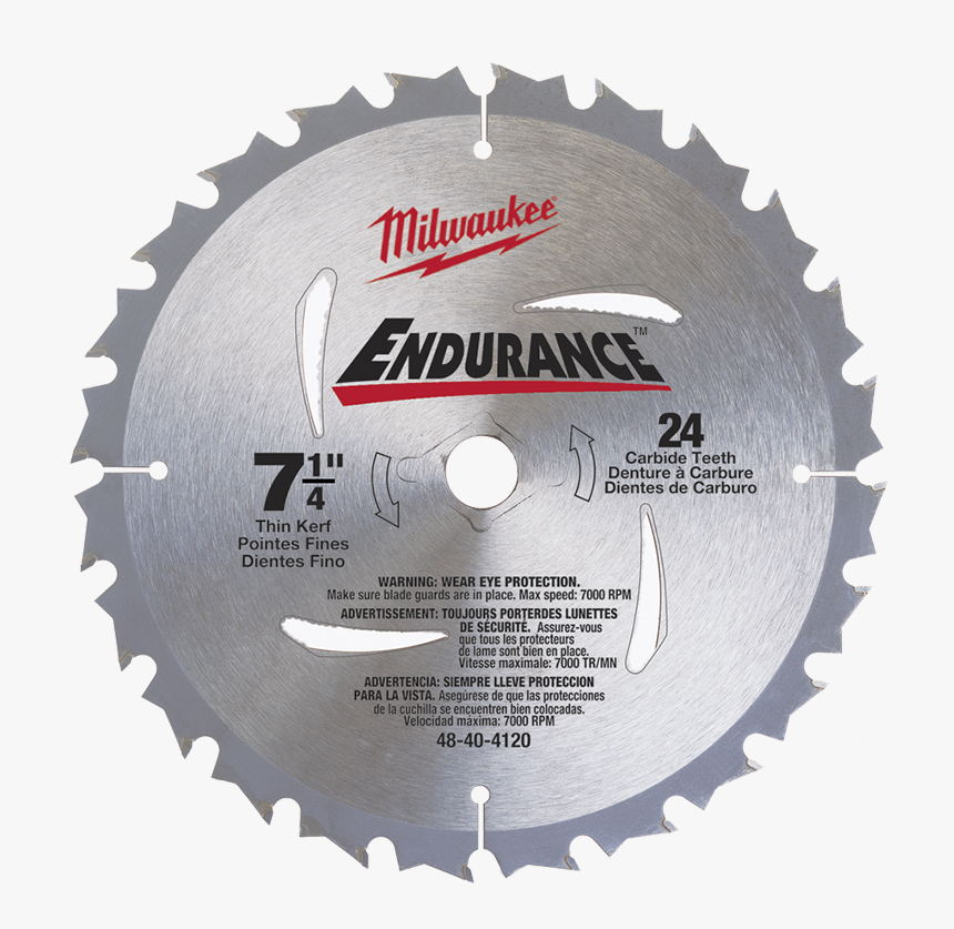 185mm 24t Endurance Circular Saw Blade - Irwin Marathon Circular Saw Blade, HD Png Download, Free Download