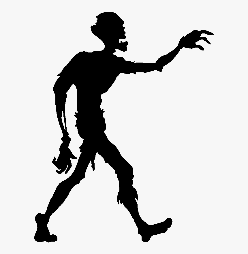 Silhouette Zombie, HD Png Download, Free Download