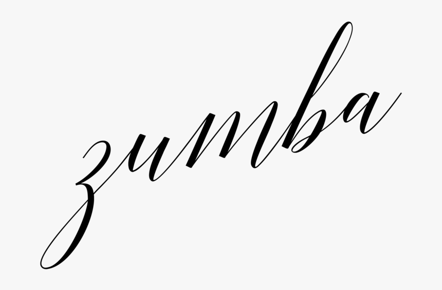 Zumba-02 - Calligraphy, HD Png Download, Free Download