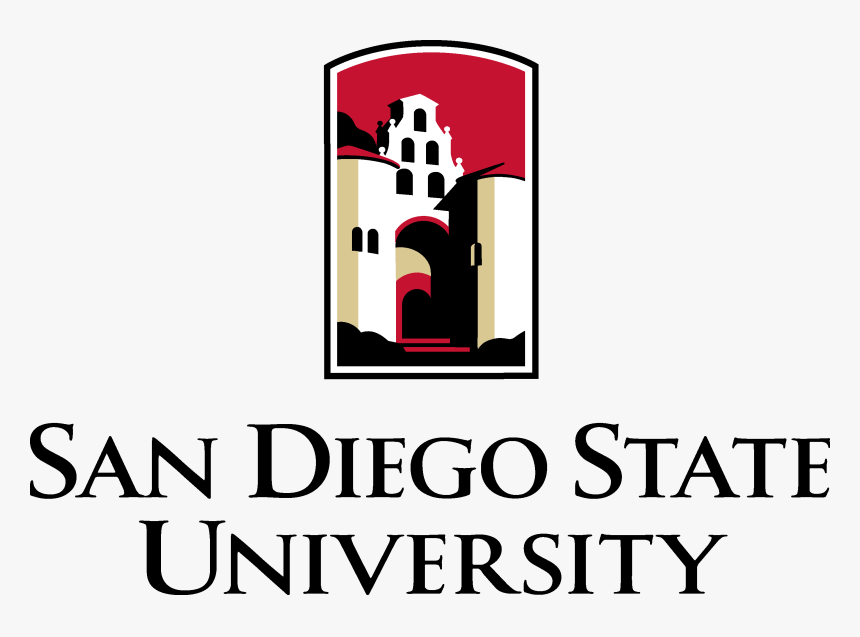 Logo Color Black Text San Diego State Png - San Diego State University Logo Vector, Transparent Png, Free Download