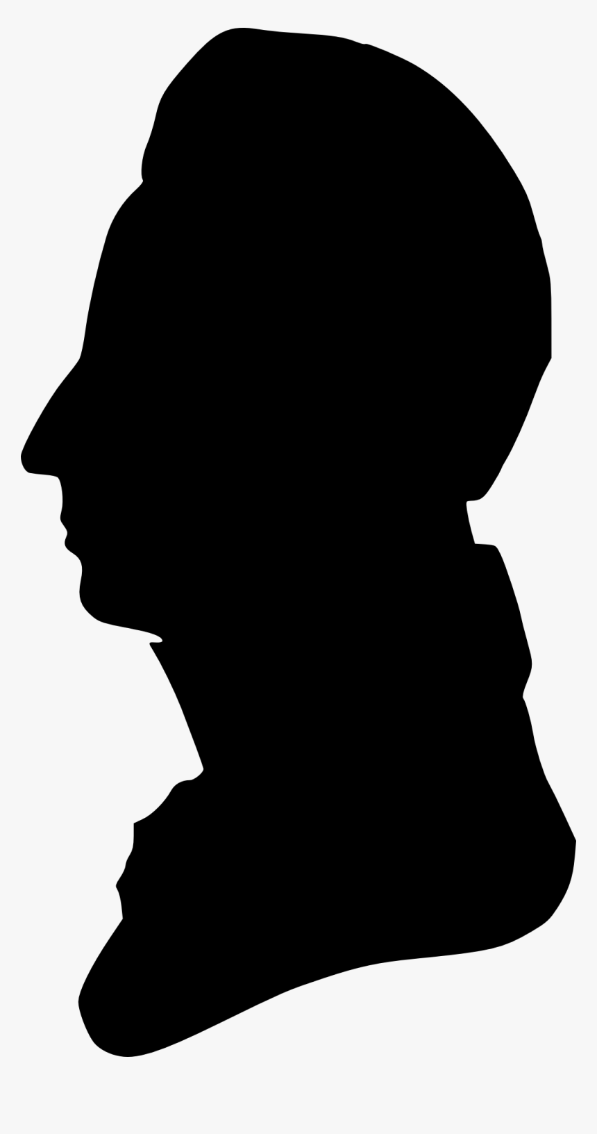 Silhouette Of Man Facing Left, No - Sir Silhouette Black And White Clipart, HD Png Download, Free Download