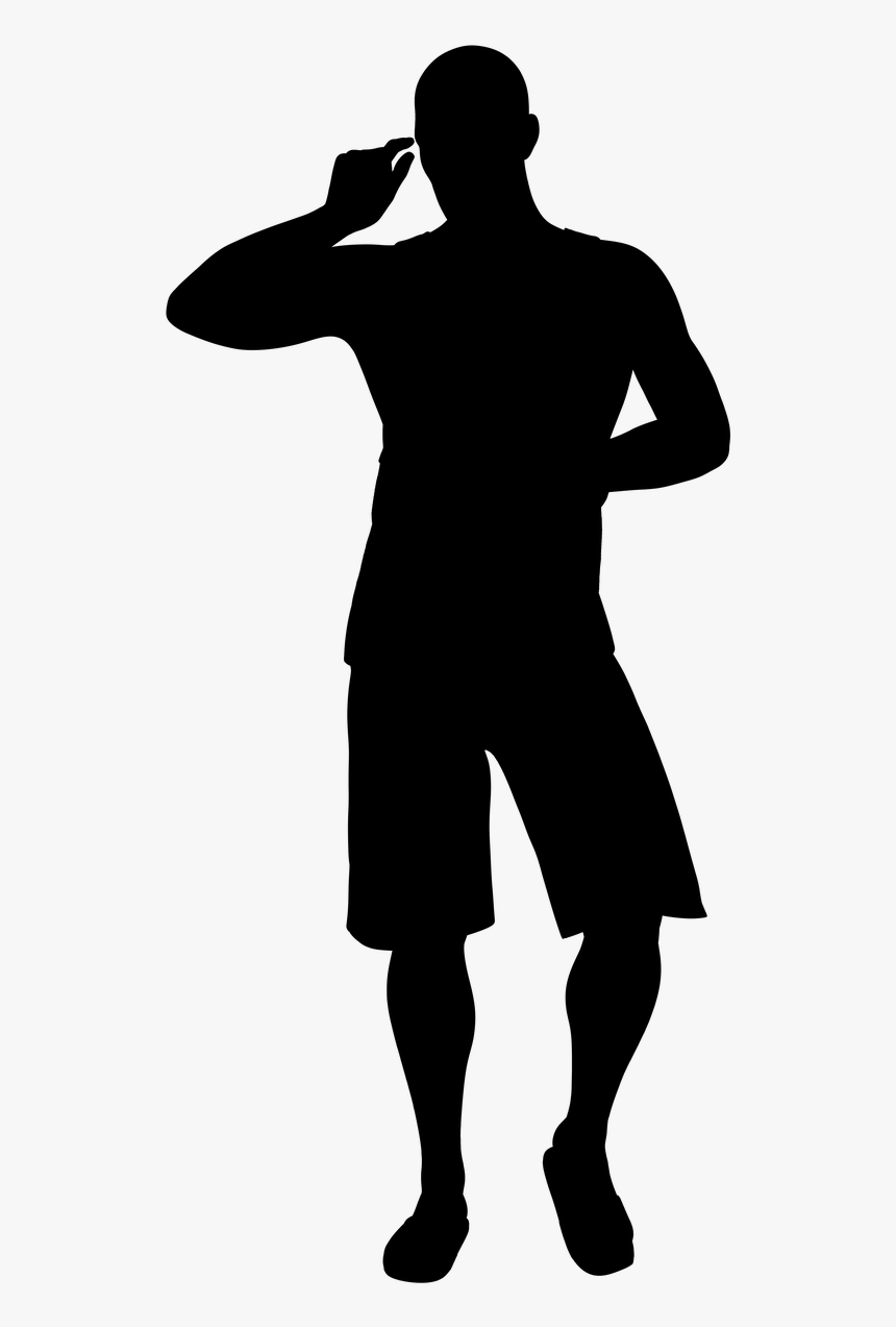 Silhouette Man Casual - Casual Man Silhouette, HD Png Download, Free Download