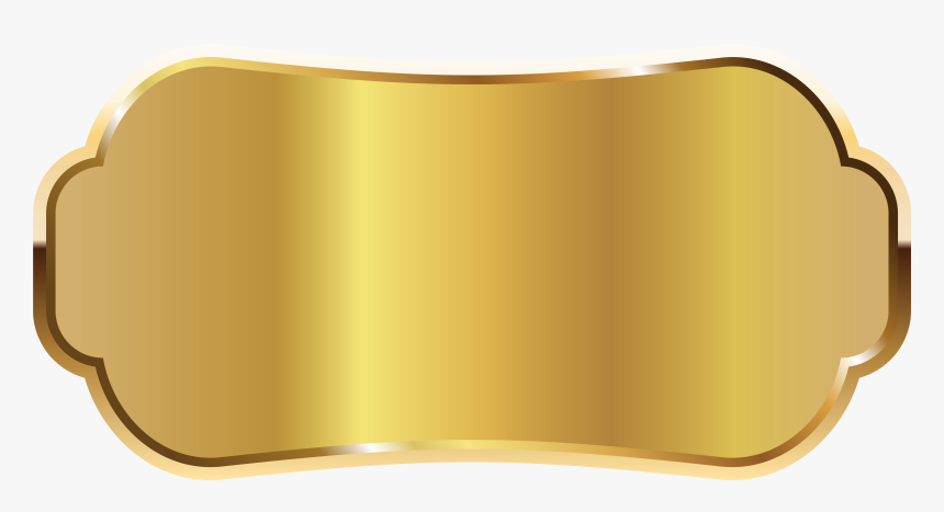 Gold Label Png - Golden Name Plate Png, Transparent Png, Free Download