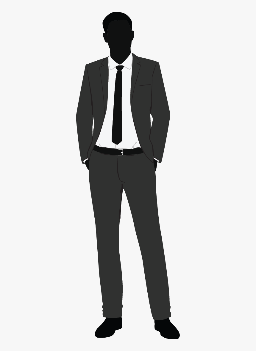 Business Man Silhouette - Png Fashion Man Silhouette, Transparent Png, Free Download