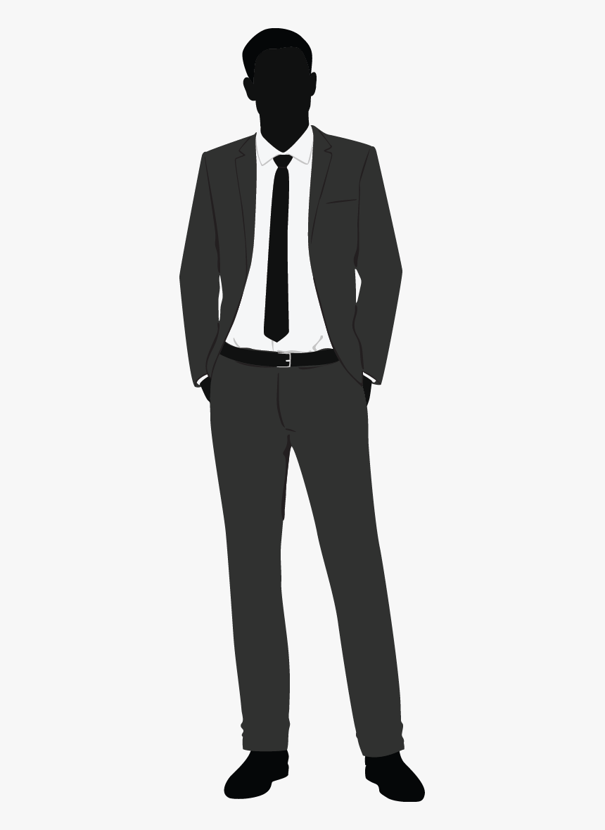 man in suit silhouette png