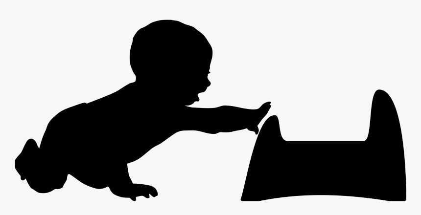 Ðÿð¾ñ Ð¾ð¶ðµðµ Ð¸ð - Silhouette Baby Crawling Clipart, HD Png Download, Free Download