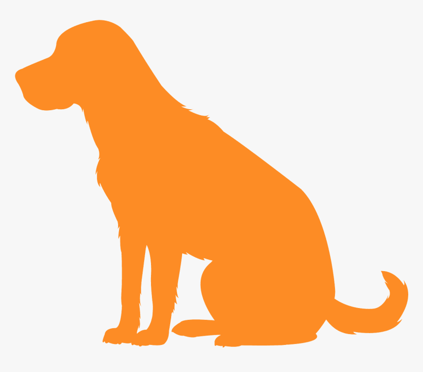 Silhouette Of Sitting Dog, HD Png Download, Free Download