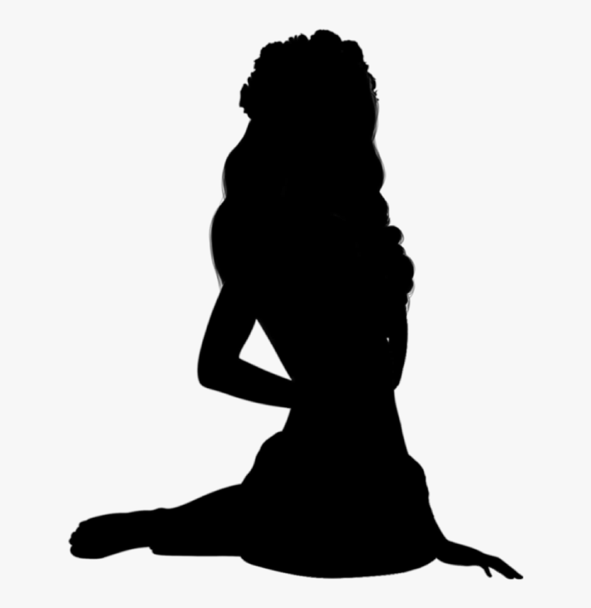 Woman Sitting Womansitting Silhouette Womansittingsilh - Silhouette Sitting Woman Transparent, HD Png Download, Free Download