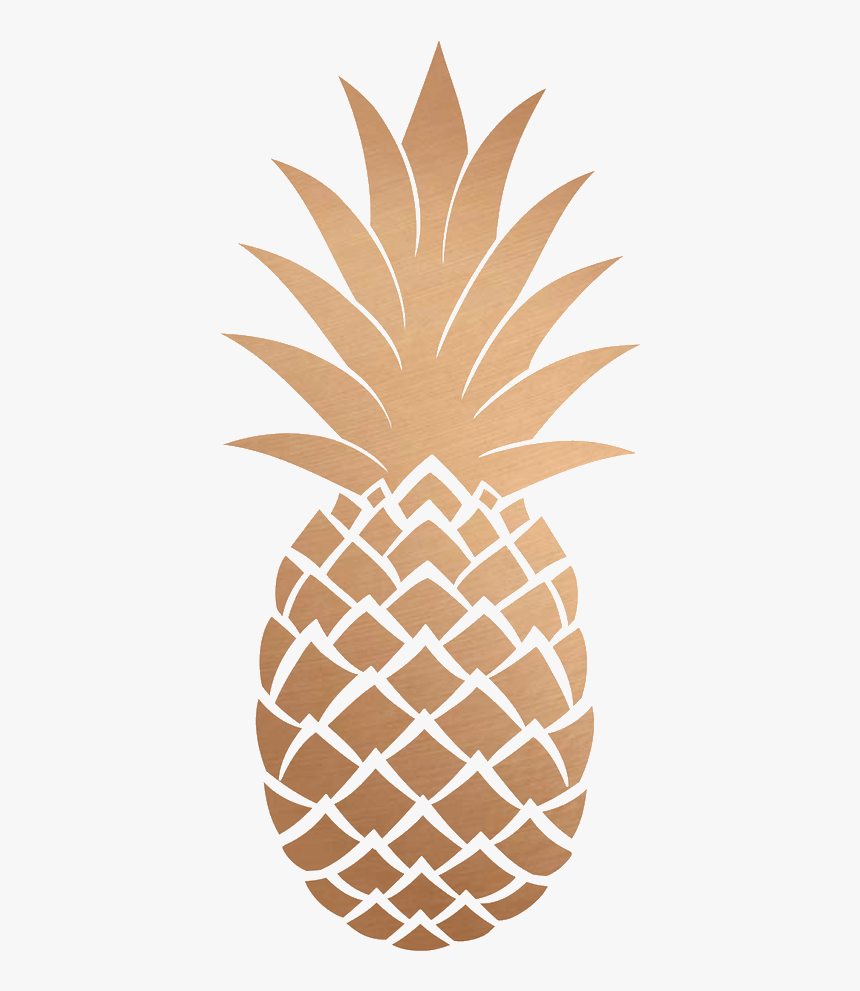 Piña Png Tumblr - Gold Pineapple Transparent Background, Png Download, Free Download