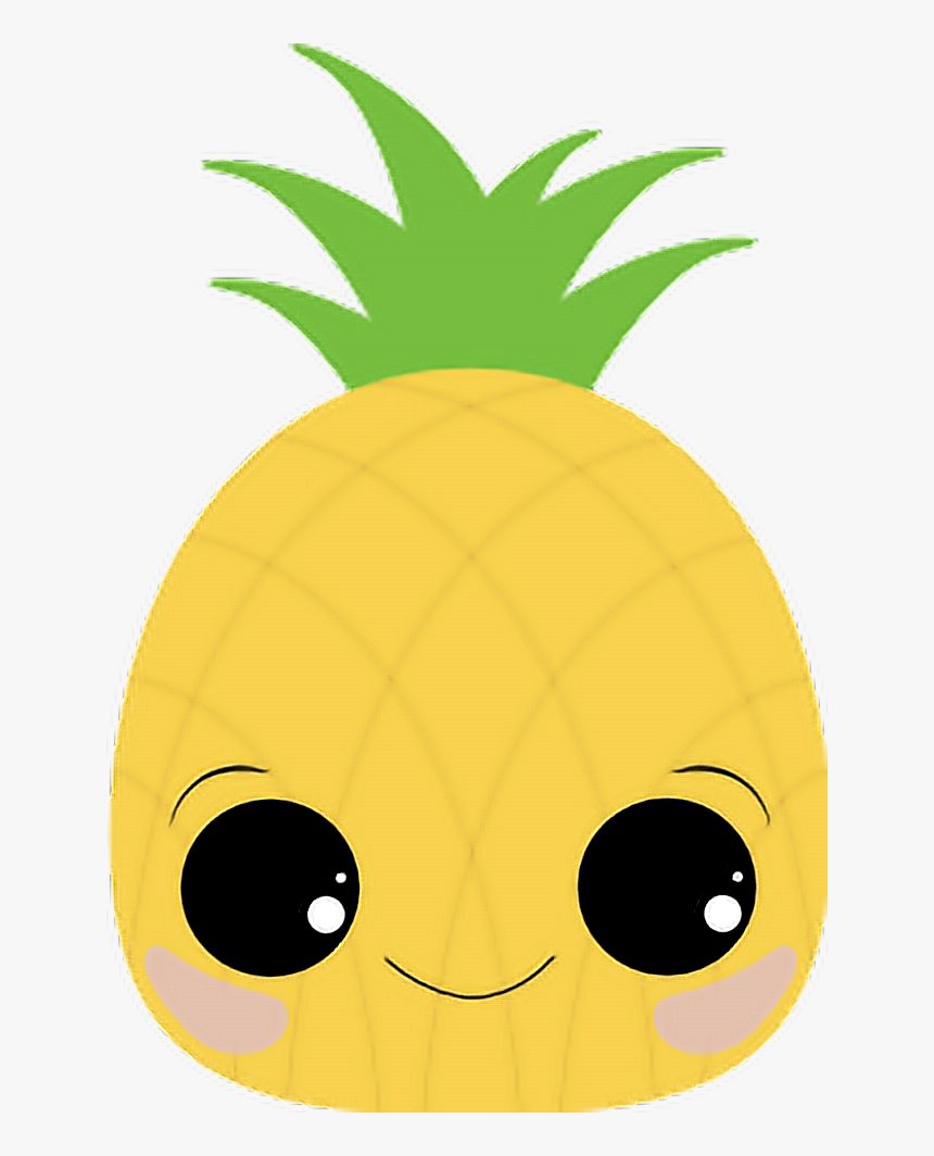 #pineapple #piña #kawaii - Transparent Background Kawaii Pineapple, HD Png Download, Free Download