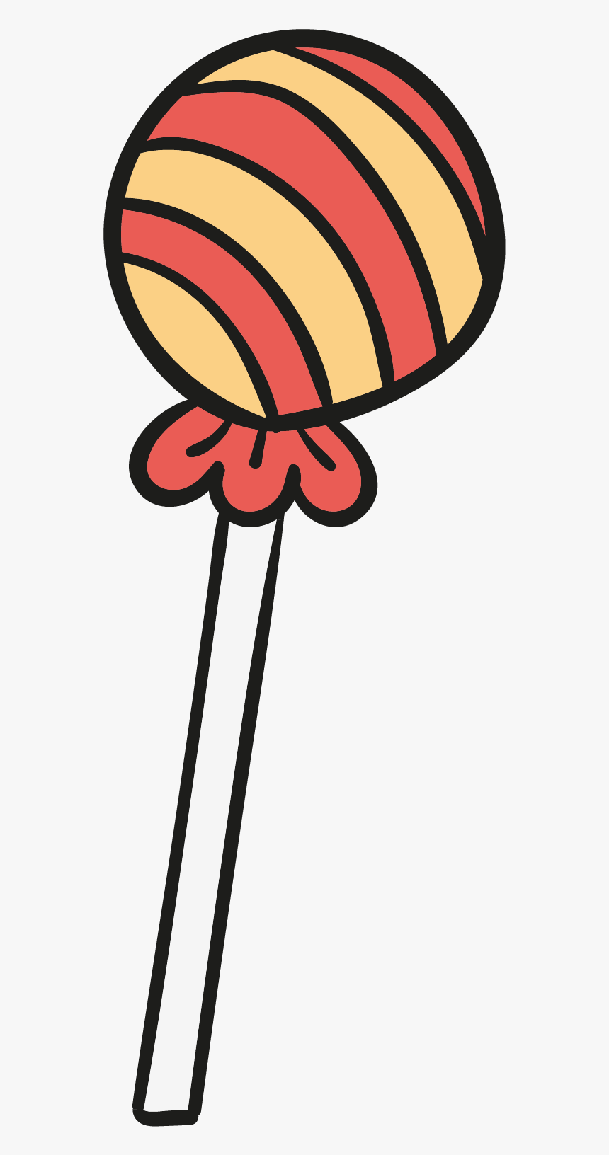 Yellow Candy Cliparts - Clipart Lollipop, HD Png Download, Free Download