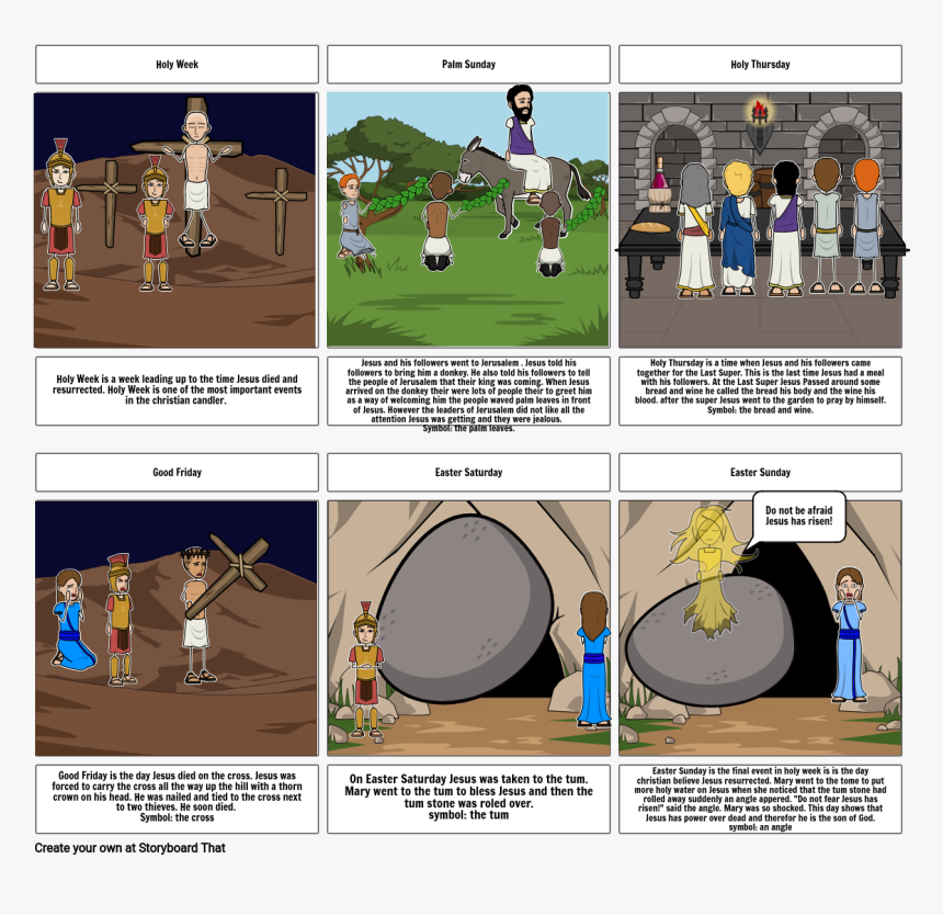 Storyboard Of Holy Week, HD Png Download, Free Download