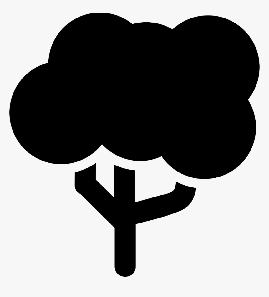 Tree Of Rounded Big Foliage - Icono De Arboles Png, Transparent Png, Free Download