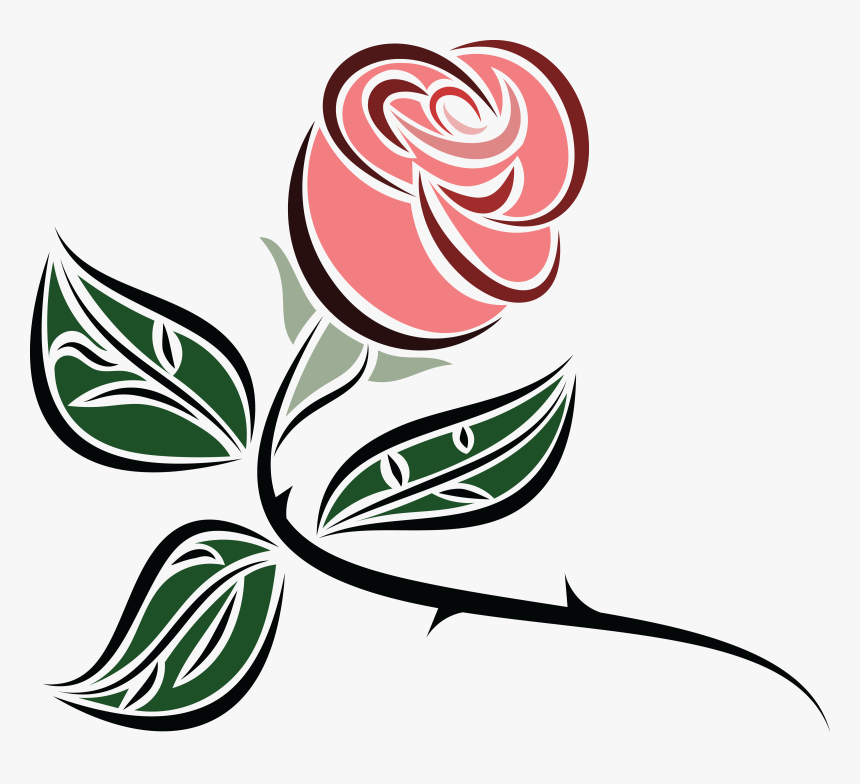 Flower Foliage Leaf Free Picture - Pink Background And Blue Rose, HD Png Download, Free Download