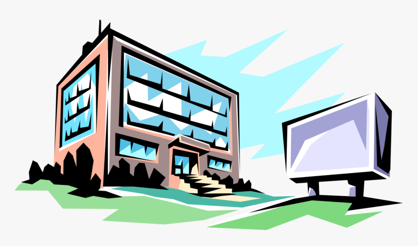 Vector Illustration Of Small Office Building - Pics, HD Png Download, Free Download