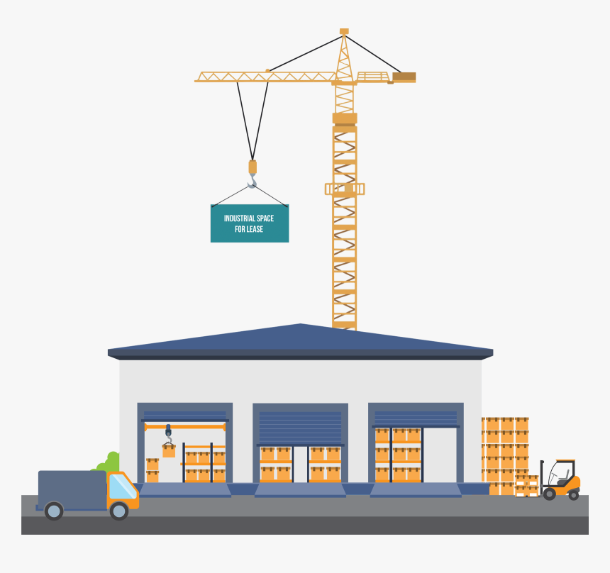 Transparent Office Building Vector Png - Crane, Png Download, Free Download