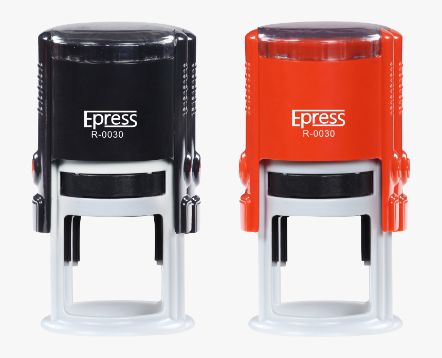 Epress Red Automatic Date Stamp Round 30mm - Stamp Sample Machine, HD Png Download, Free Download