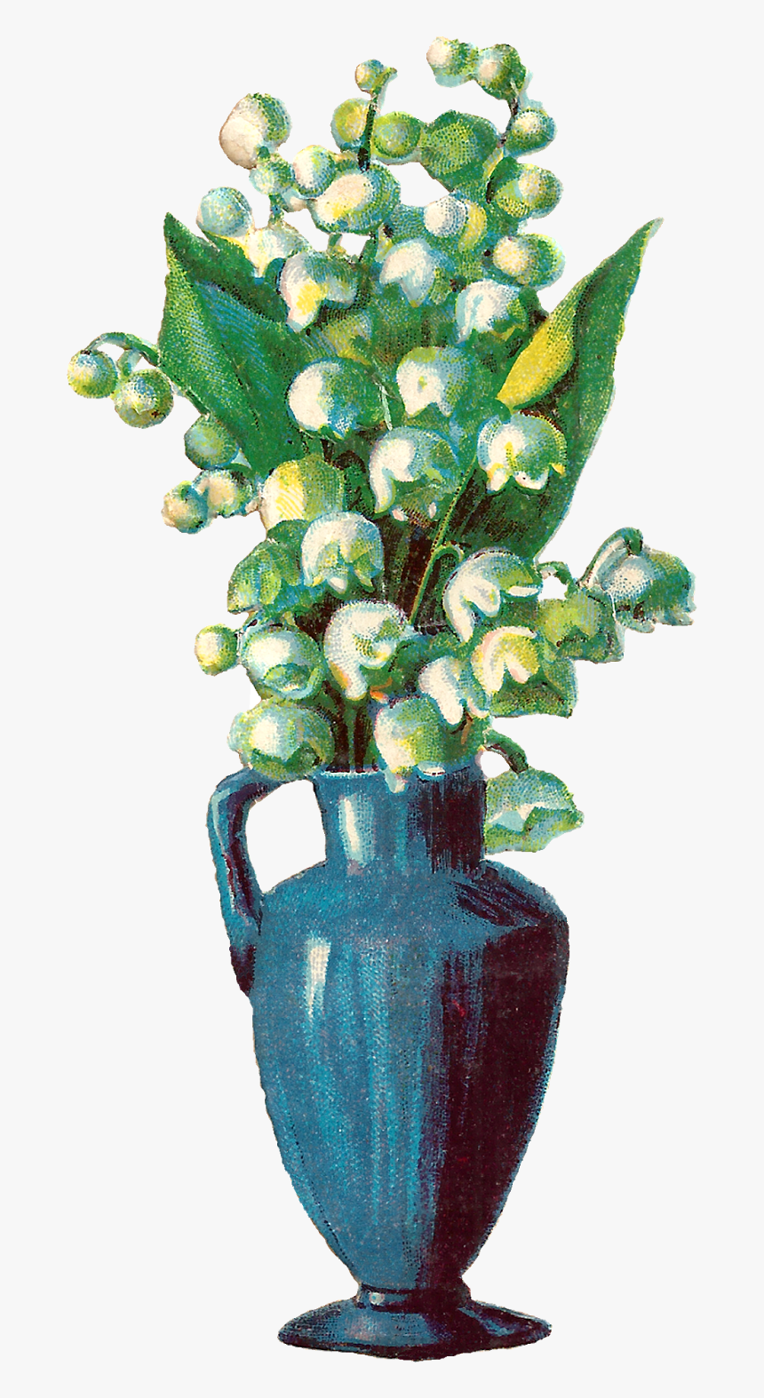 Blue Flowers Vase Clipart, HD Png Download, Free Download