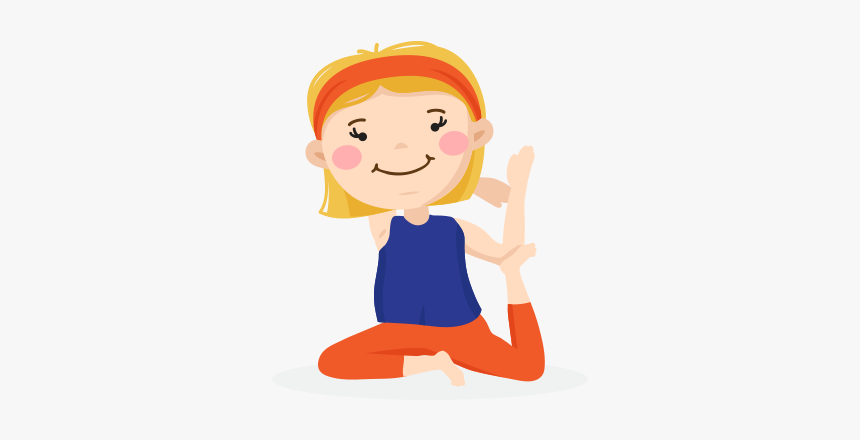 Kids Yoga Pose Ten - Illustration, HD Png Download, Free Download