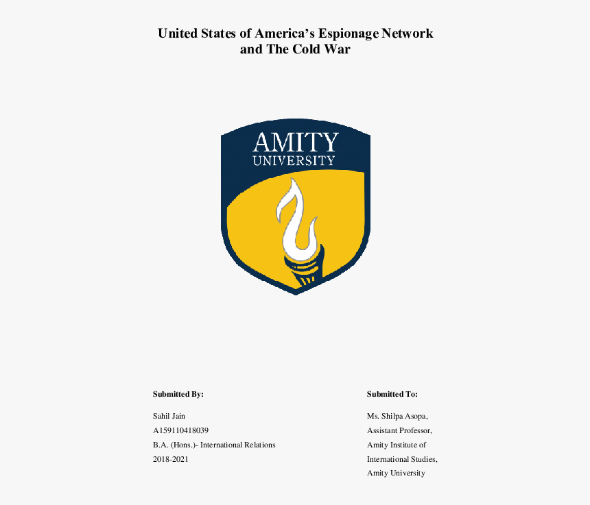 Summer Internship Report Amity, HD Png Download, Free Download