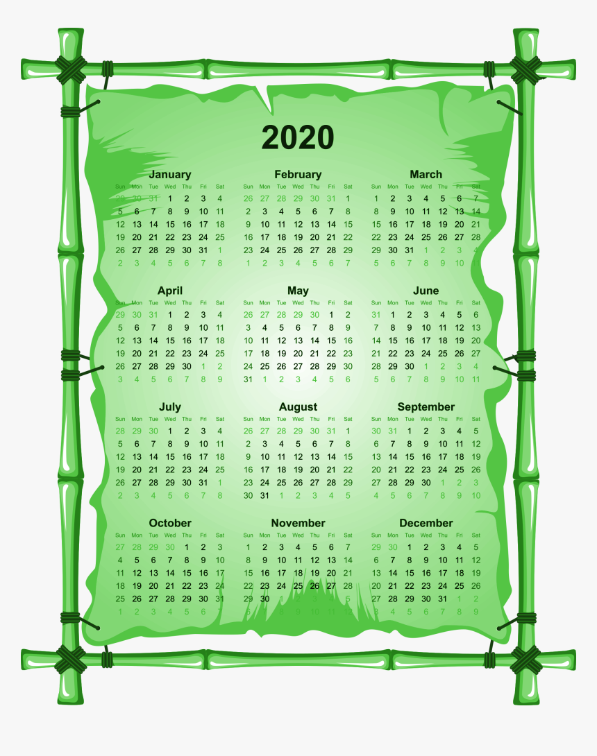 2020 Calendar Download Transparent Png Image - Good Morning With Bible Verses, Png Download, Free Download