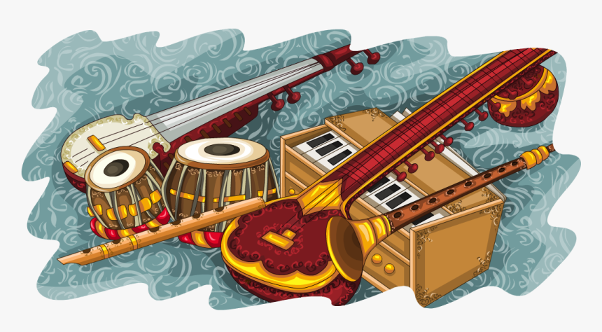 Indian Musical Instruments Collage, HD Png Download, Free Download