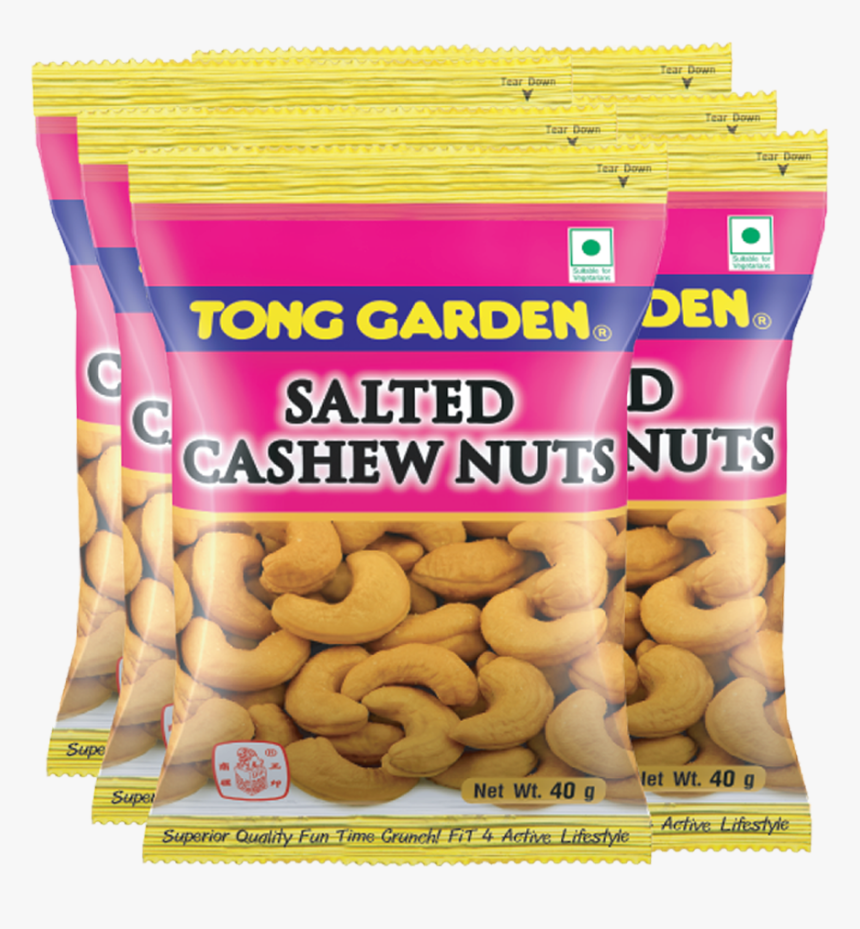 Tong Garden Cashew Nut 40g X 6pcs - Tong Garden Cashew Nuts, HD Png Download, Free Download
