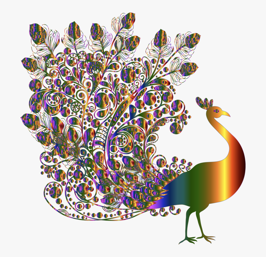 Visual Arts,art,galliformes - Indian Peacock Design Png, Transparent Png, Free Download