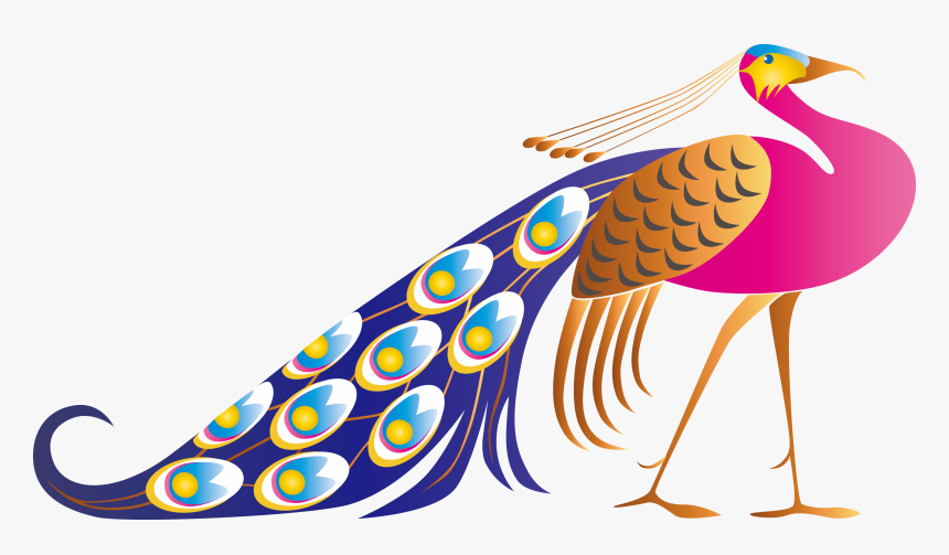 Vector Peacock Design Png, Transparent Png, Free Download