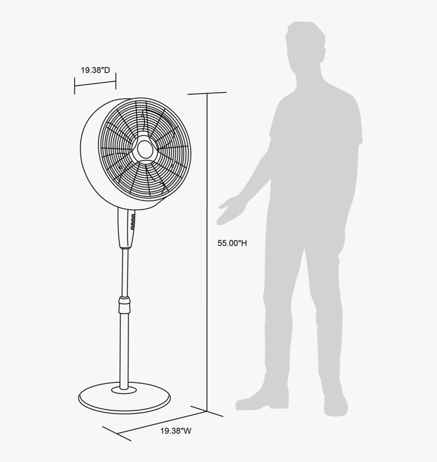 Frigidaire Outdoor Misting Fan And Pedestal Fan Combination, - Drawing, HD Png Download, Free Download