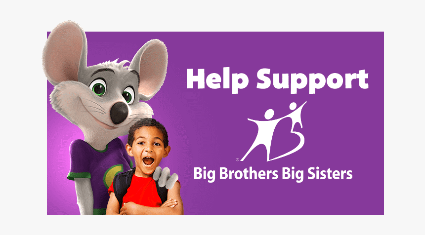 Chuck E Cheese - Big Brothers Big Sisters, HD Png Download, Free Download