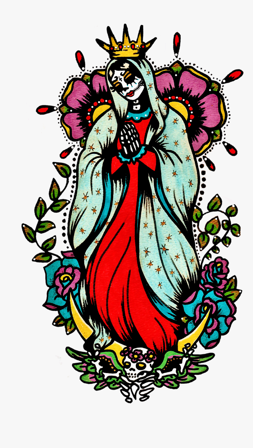 Virgin Mary Tattoo Art, HD Png Download, Free Download